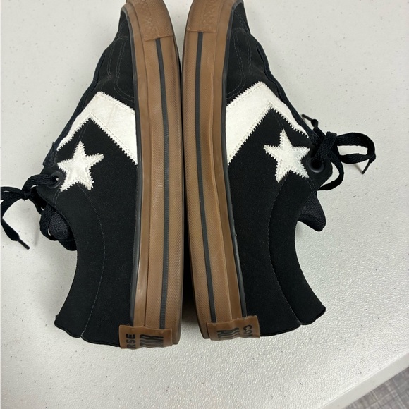 Converse Black and White Sneakers with Brown Sole - Picture 6 of 8